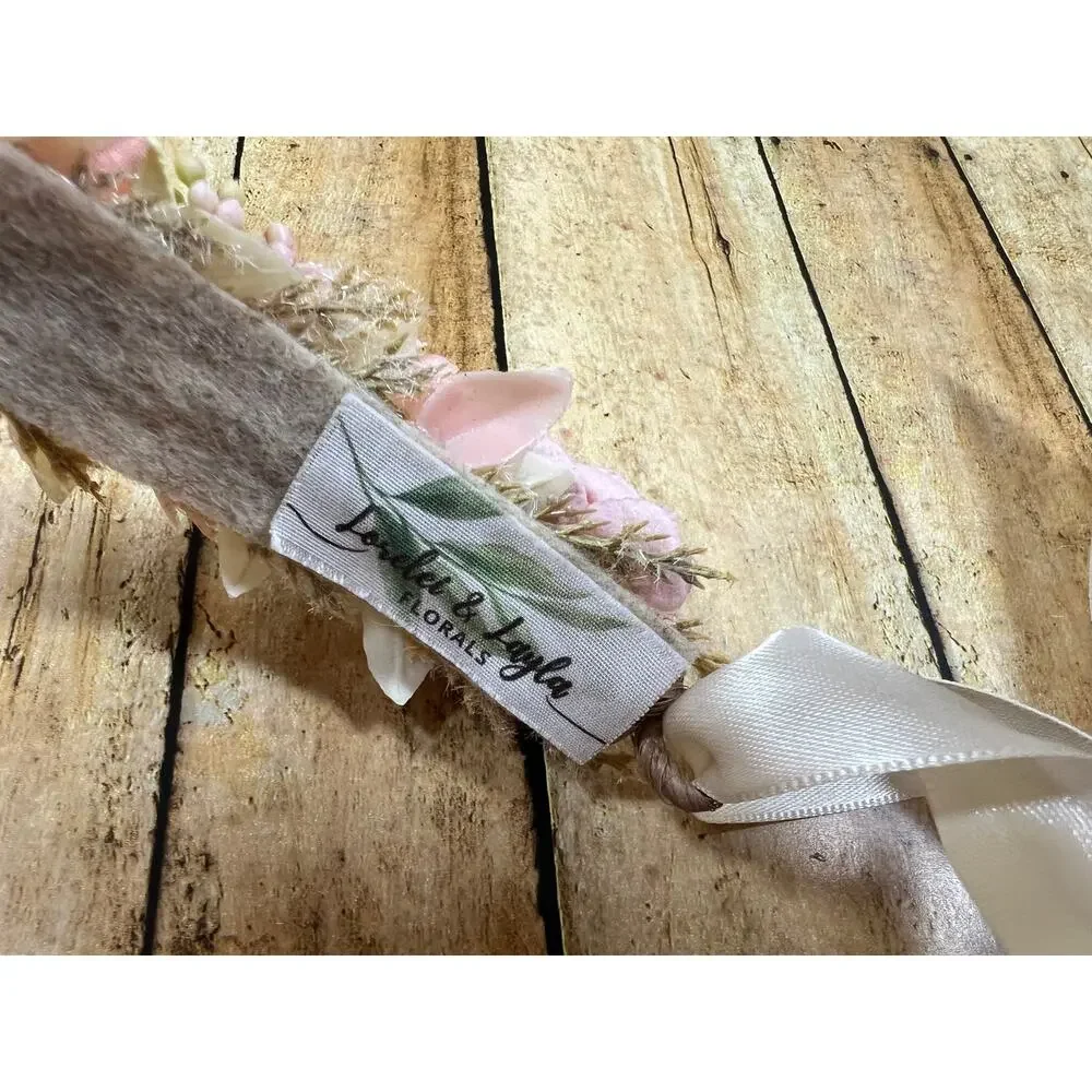 Lorelei & Layla Pink Seaside Beach Halo Crown Floral Starfish Adjustable Tie